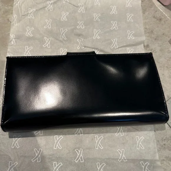 Paloma Picasso Genuine Leather Black Wallet - NEVER USED - Picture 2 of 6